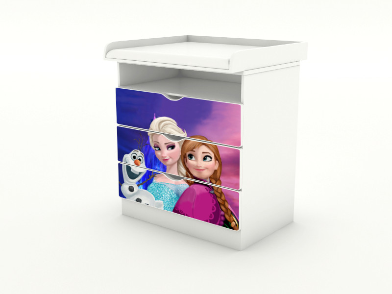 Becks komoda s odnímateľným prebaľovacím pultom Frozen 2